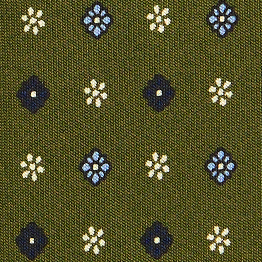 OLIVE GREEN CLASSIC SILK TIE