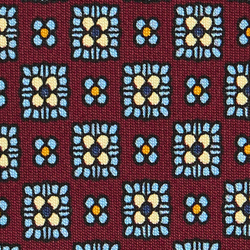 BURGUNDY CLASSIC SILK TIE