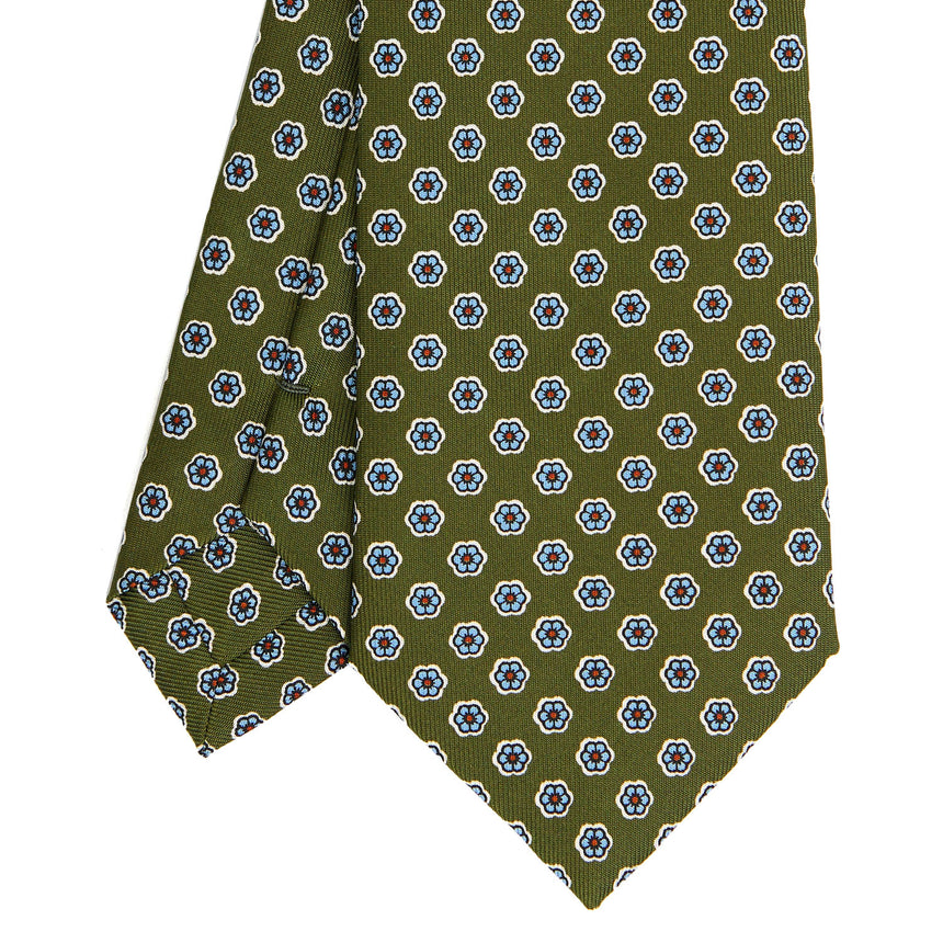 OLIVE GREEN CLASSIC SILK TIE