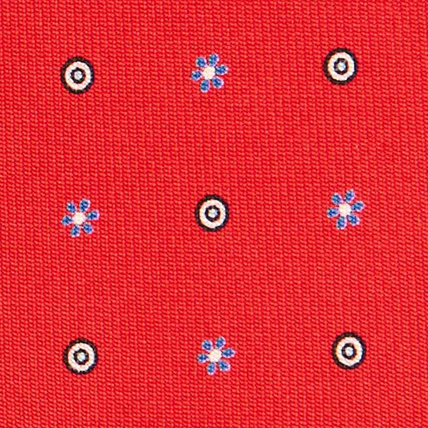 RED SARTORIAL CLASSIC SILK TIE