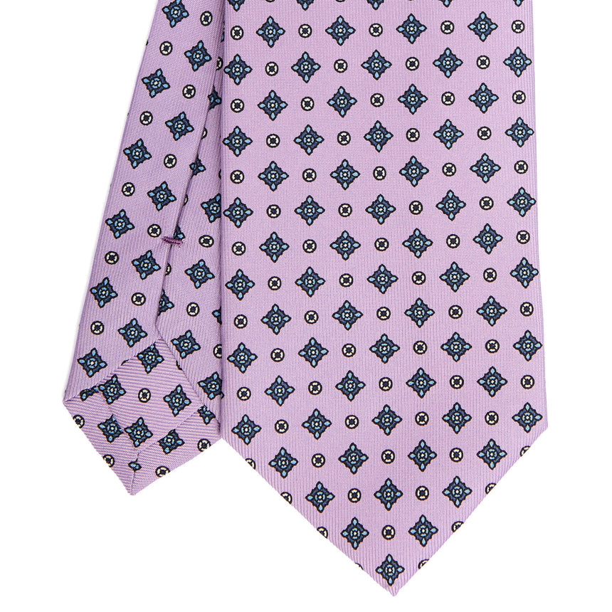 CRAVATTA SARTORIALE CLASSICA IN SETA LILLA