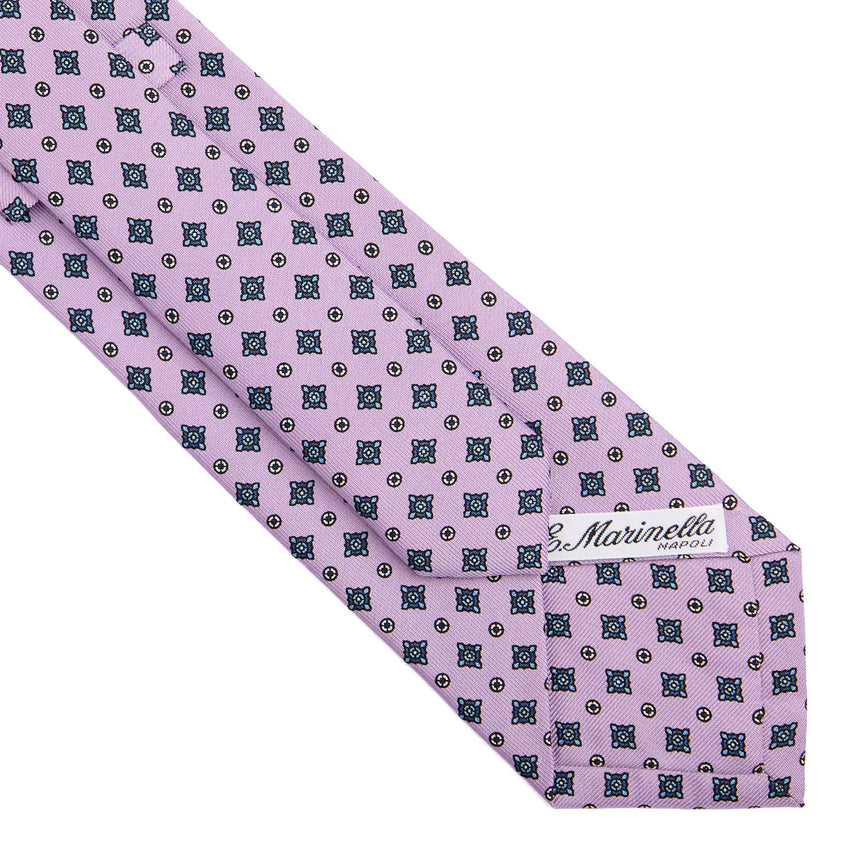 CRAVATTA SARTORIALE CLASSICA IN SETA LILLA