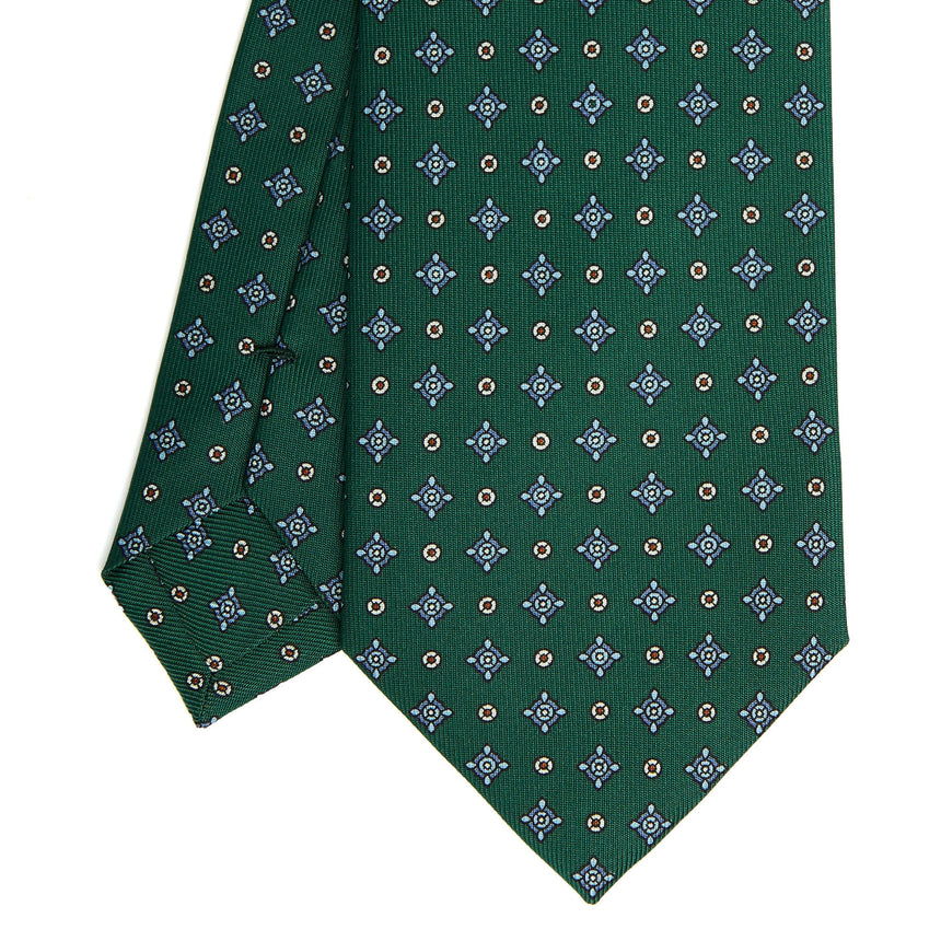 CRAVATTA SARTORIALE CLASSICA IN SETA VERDE SCURO