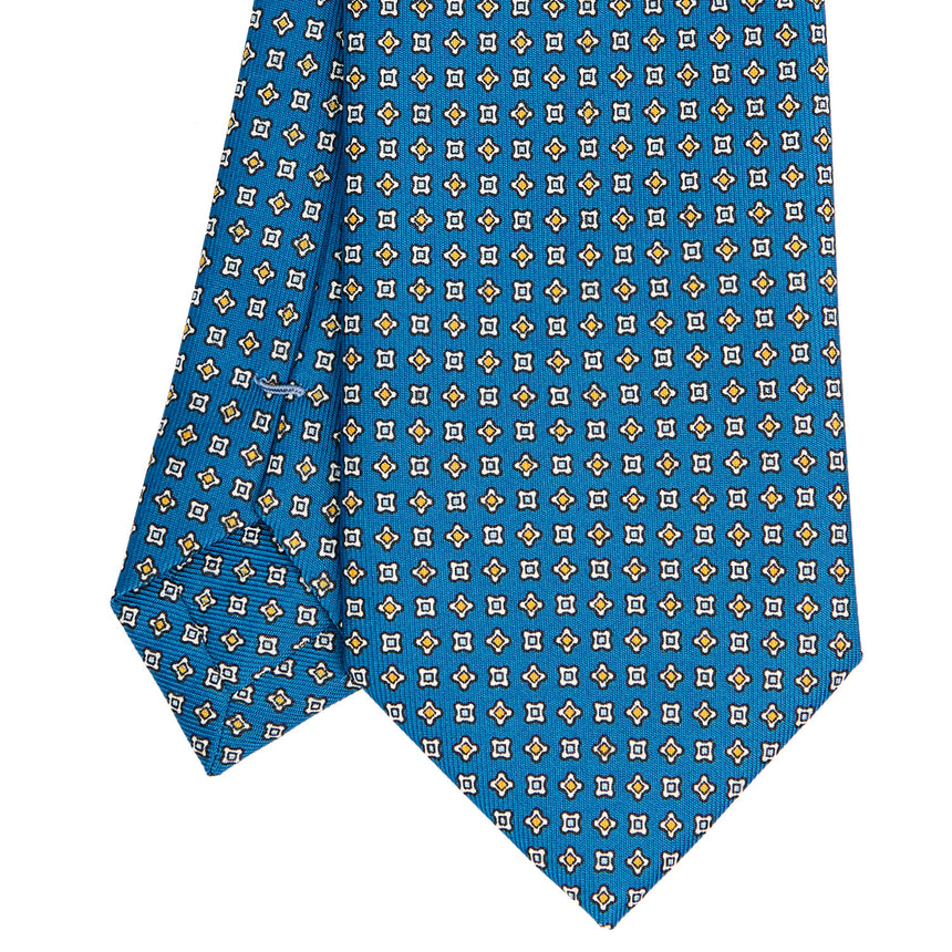 CRAVATTA SARTORIALE CLASSICA IN SETA BLU MEDIO