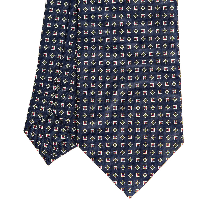 CRAVATTA SARTORIALE CLASSICA IN SETA BLU SCURO