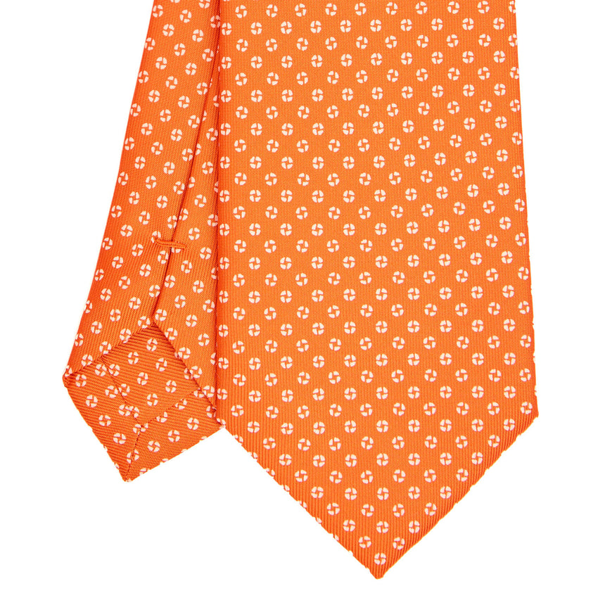 CRAVATTA SARTORIALE CLASSICA IN SETA ARANCIONE