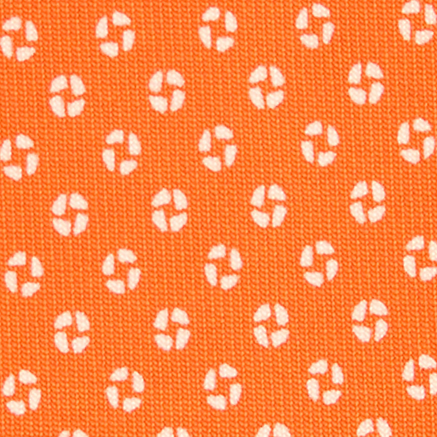 CRAVATTA SARTORIALE CLASSICA IN SETA ARANCIONE