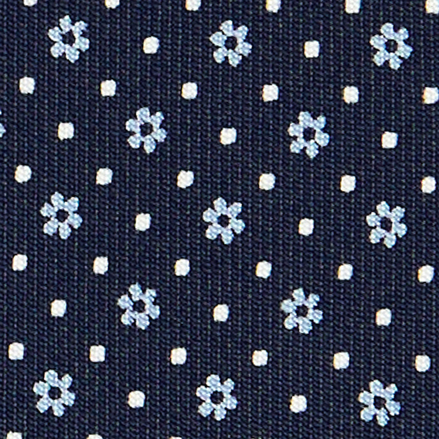 CRAVATTA SARTORIALE CLASSICA IN SETA BLU SCURO