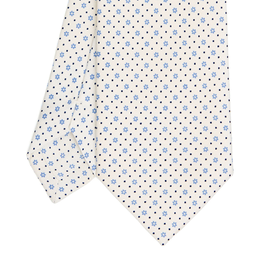 CRAVATTA SARTORIALE CLASSICA IN SETA BIANCA