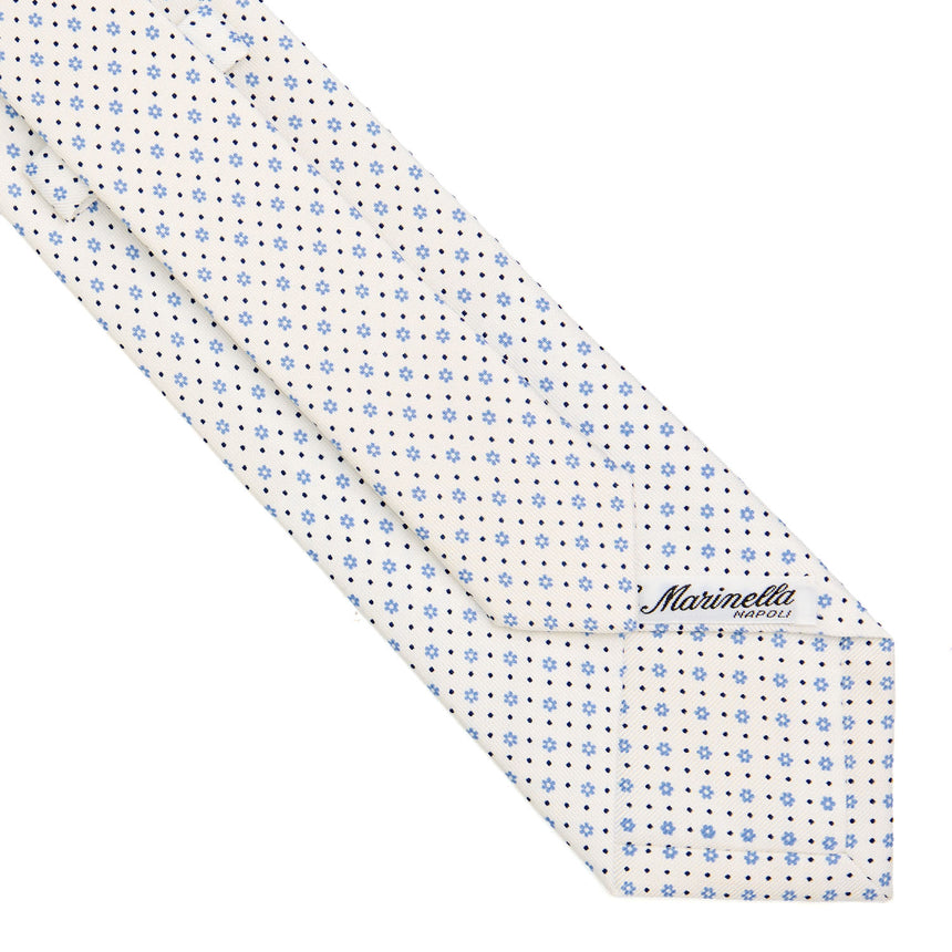CRAVATTA SARTORIALE CLASSICA IN SETA BIANCA