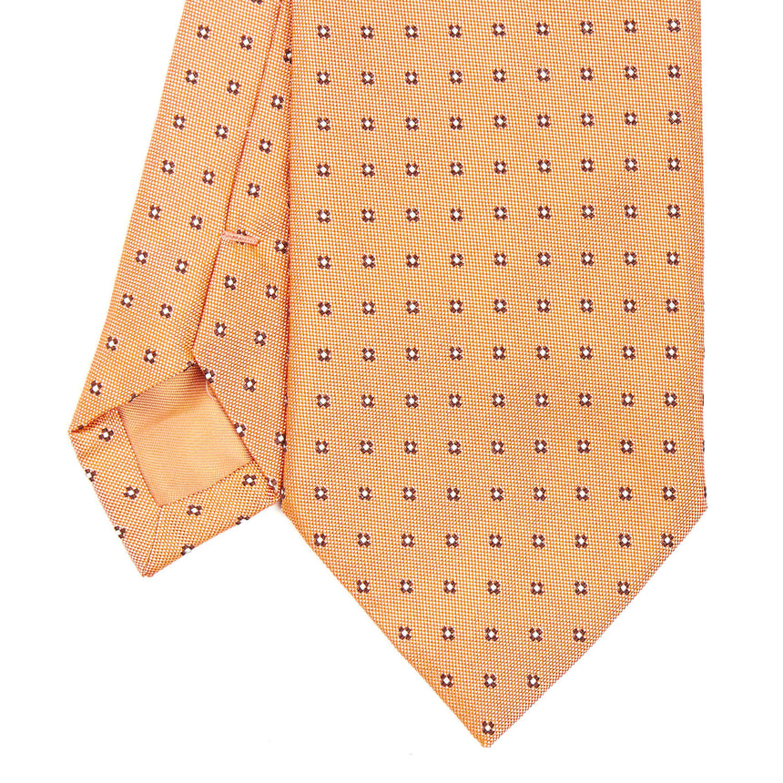 ORANGE SARTORIAL JACQUARD SILK TIE
