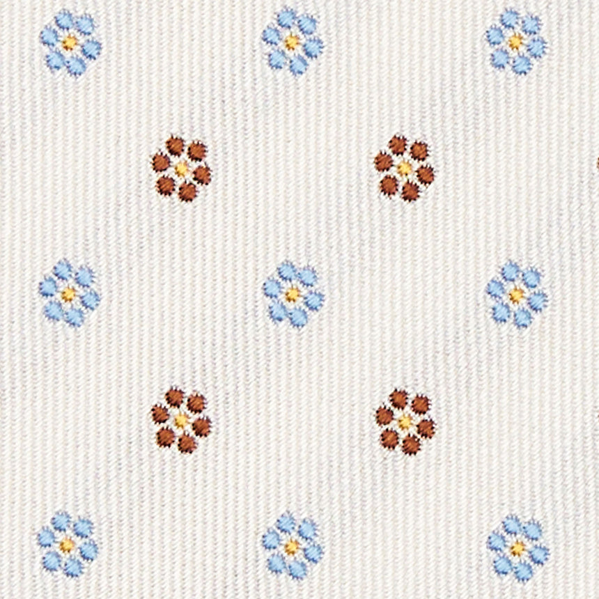 CRAVATTA SARTORIALE IN SETA JACQUARD BIANCO