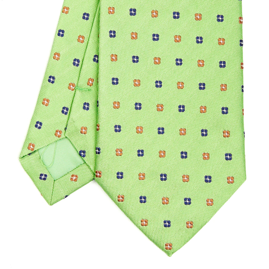 LIGHT GREEN SARTORIAL JACQUARD SILK TIE