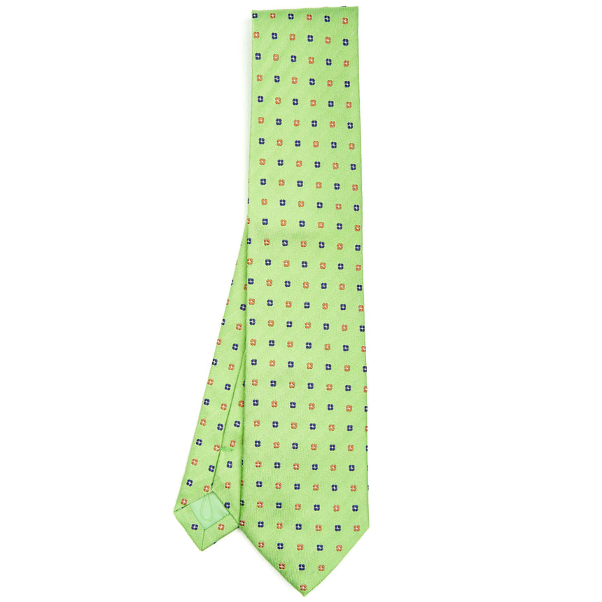 LIGHT GREEN SARTORIAL JACQUARD SILK TIE