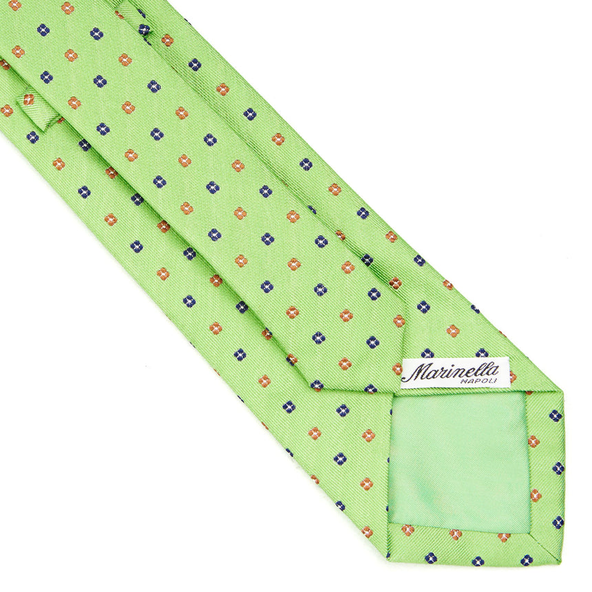 LIGHT GREEN SARTORIAL JACQUARD SILK TIE