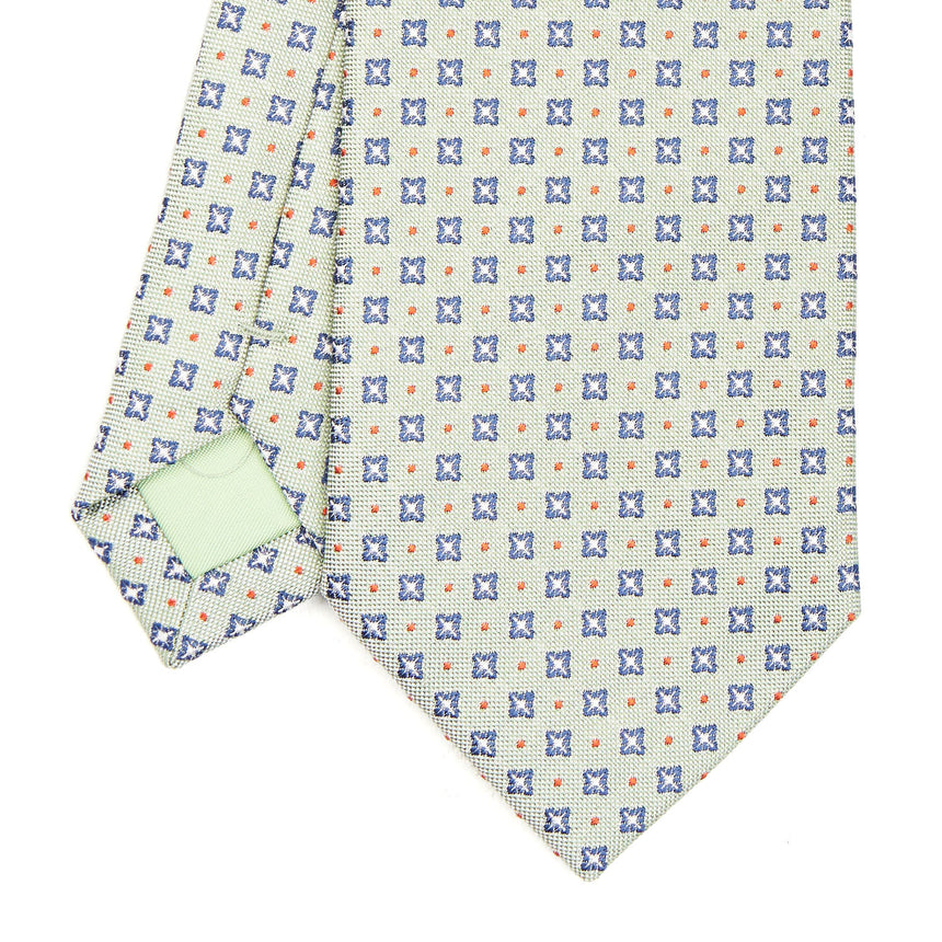 LIGHT GREEN SARTORIAL JACQUARD SILK TIE