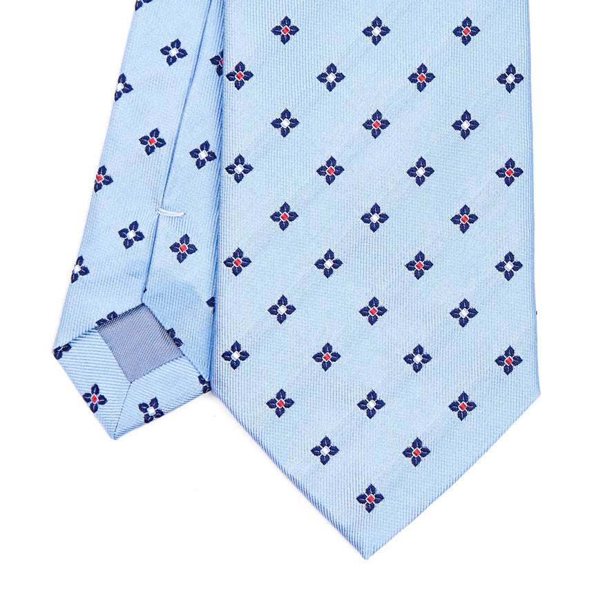 LIGHT BLUE SARTORIAL JACQUARD SILK TIE
