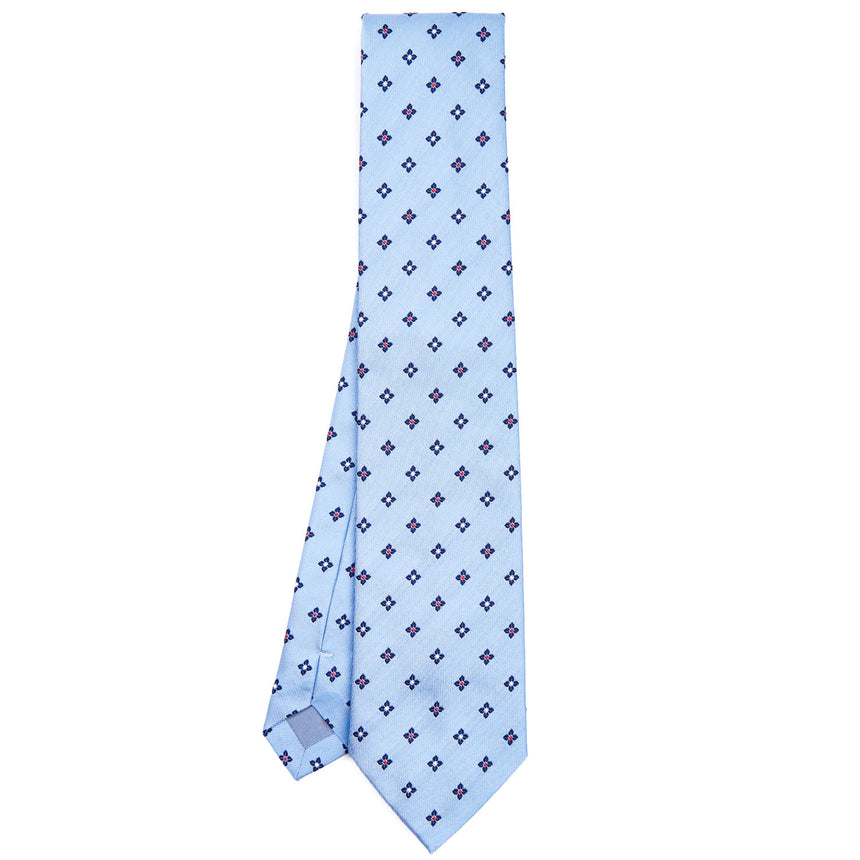 LIGHT BLUE SARTORIAL JACQUARD SILK TIE