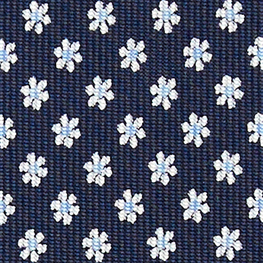 CRAVATTA SARTORIALE CLASSICA IN SETA BLU SCURO