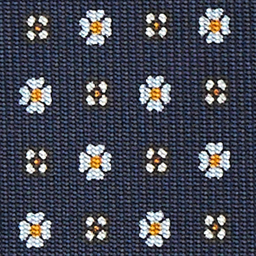 CRAVATTA SARTORIALE CLASSICA IN SETA BLU SCURO