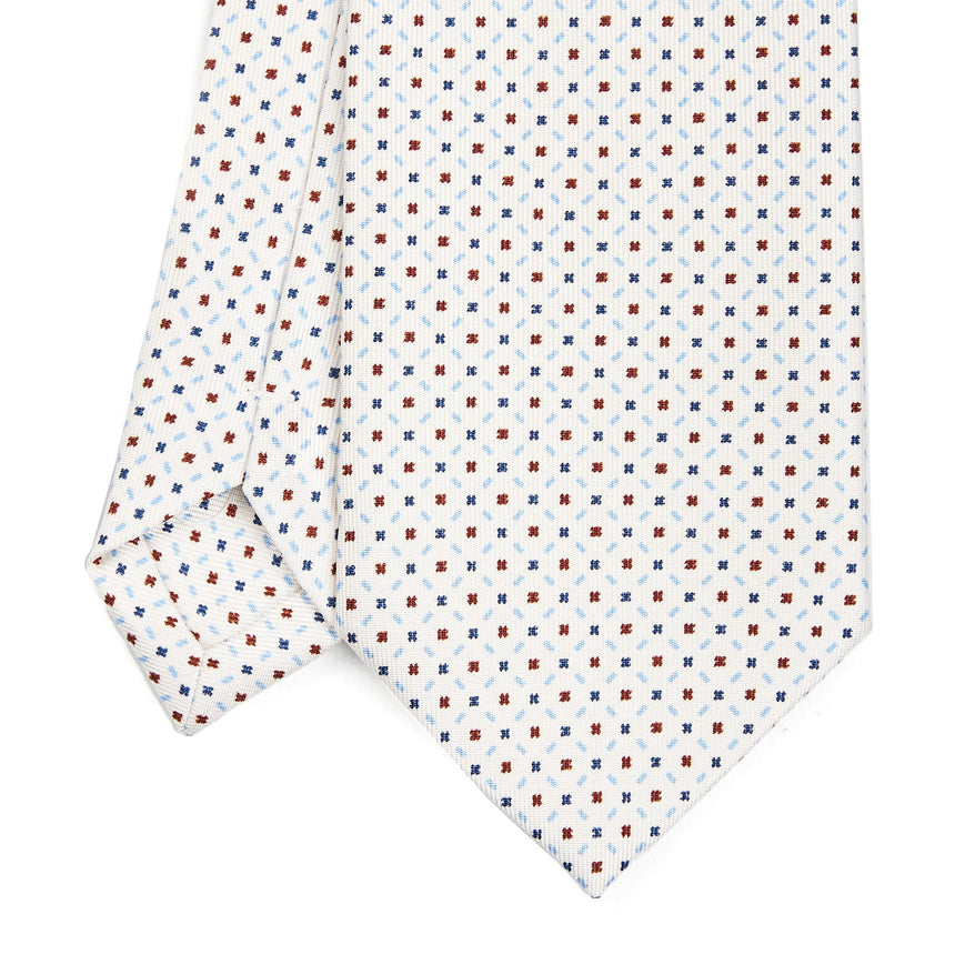 CRAVATTA SARTORIALE CLASSICA IN SETA BIANCA