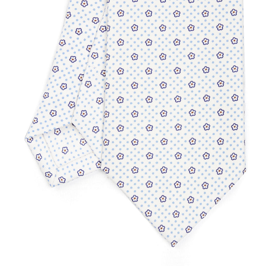 WHITE SARTORIAL CLASSIC SILK TIE