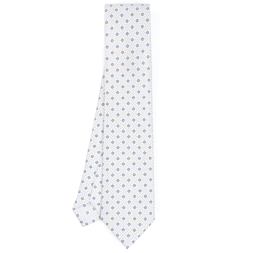 WHITE SARTORIAL CLASSIC SILK TIE