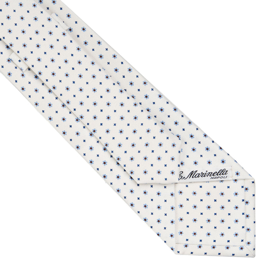 CRAVATTA SARTORIALE CLASSICA IN SETA BIANCA