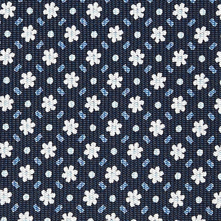 CRAVATTA SARTORIALE CLASSICA IN SETA BLU SCURO