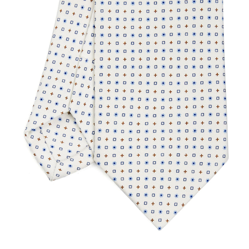 WHITE SARTORIAL CLASSIC SILK TIE