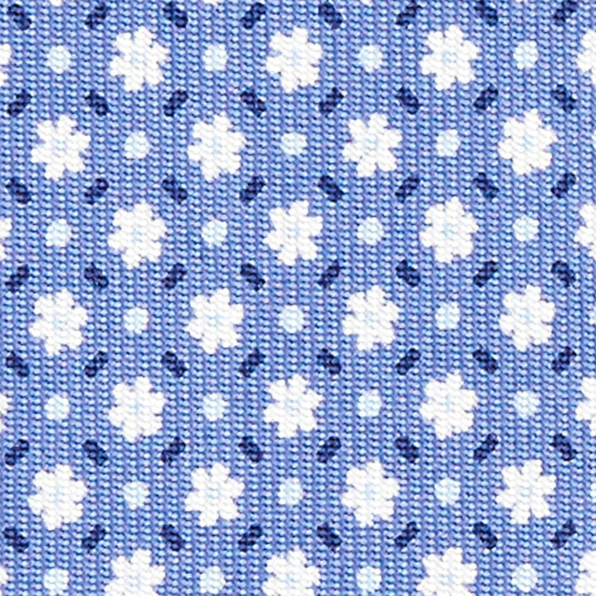CRAVATTA SARTORIALE CLASSICA IN SETA AZZURRO POLVERE