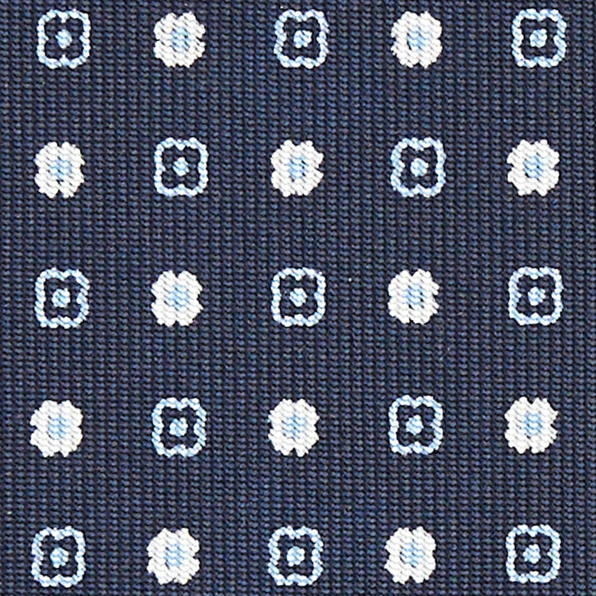 CRAVATTA SARTORIALE CLASSICA IN SETA BLU SCURO