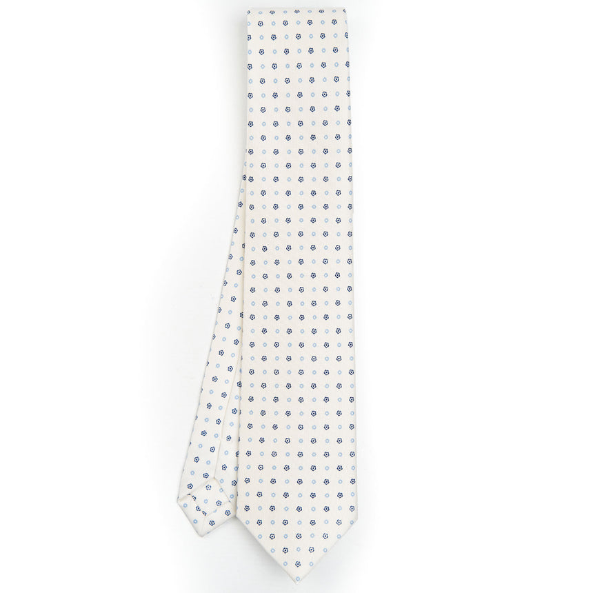 WHITE SARTORIAL CLASSIC SILK TIE