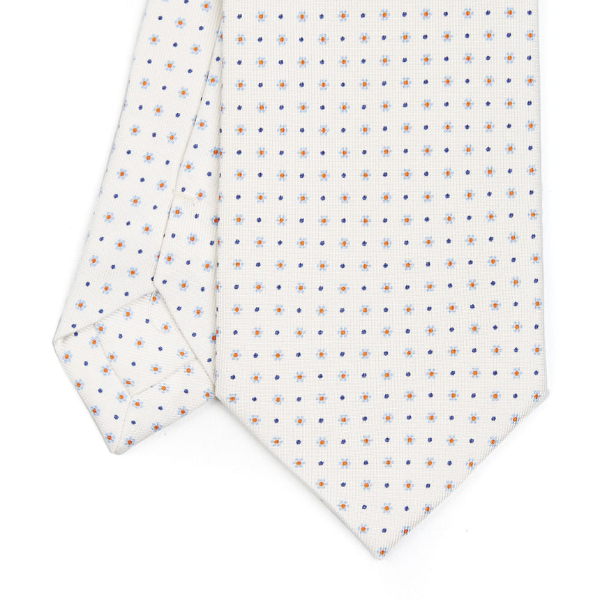 WHITE SARTORIAL CLASSIC SILK TIE