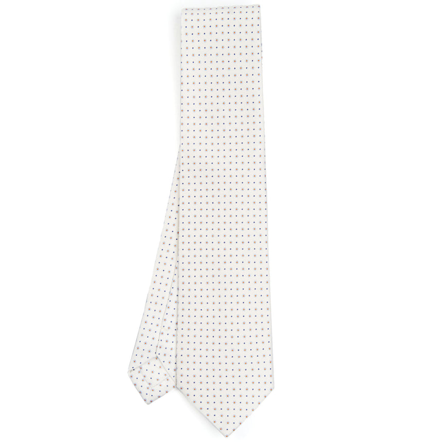 WHITE SARTORIAL CLASSIC SILK TIE