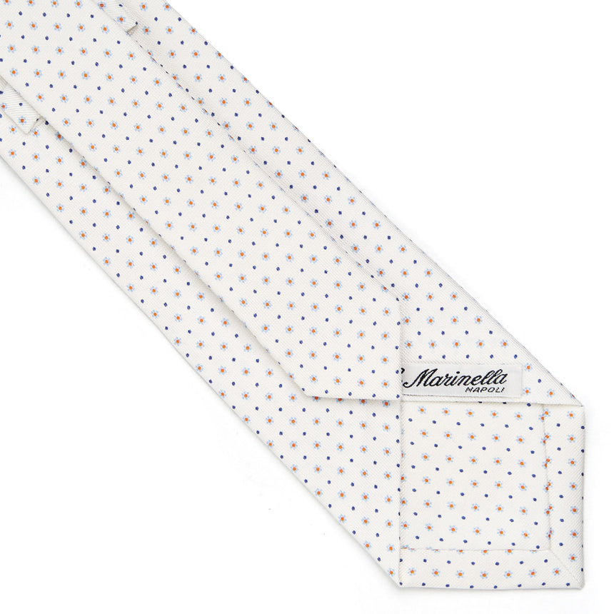 WHITE SARTORIAL CLASSIC SILK TIE
