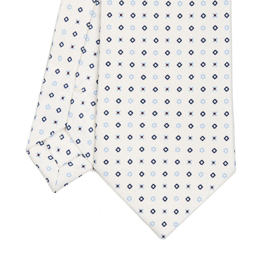 WHITE SARTORIAL CLASSIC SILK TIE