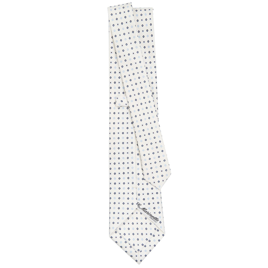 WHITE SARTORIAL CLASSIC SILK TIE