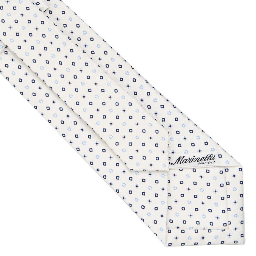 WHITE SARTORIAL CLASSIC SILK TIE