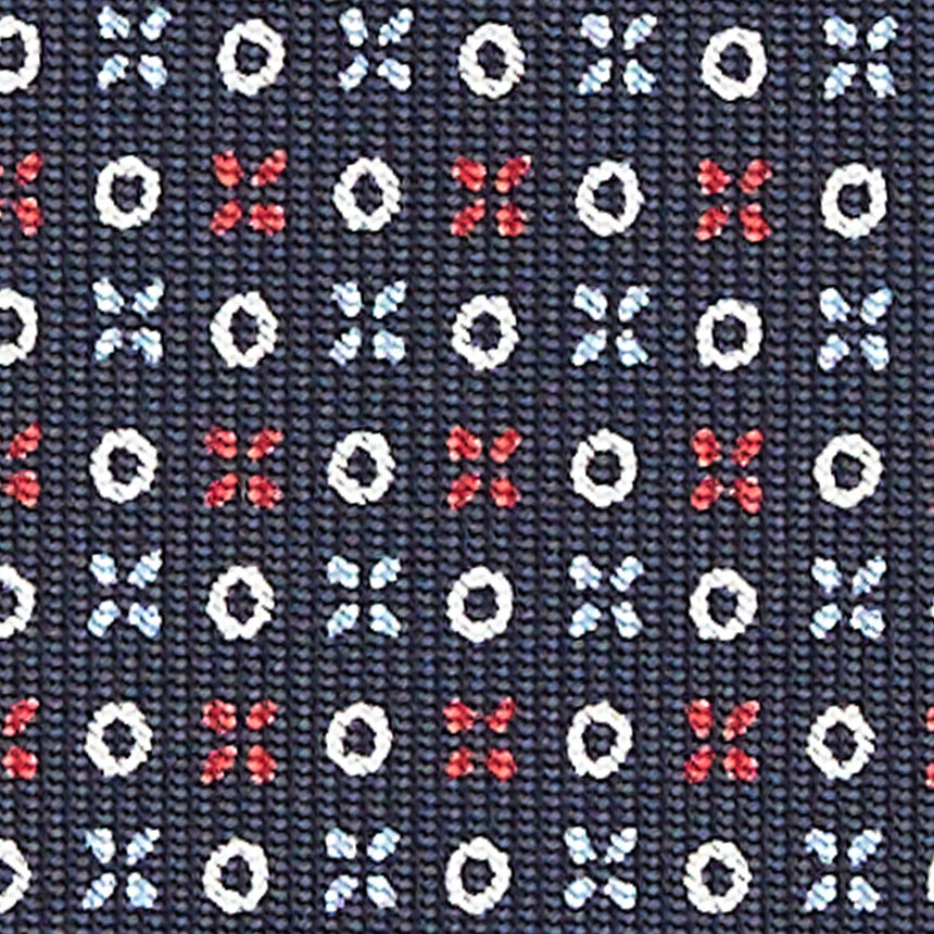 CRAVATTA SARTORIALE CLASSICA IN SETA BLU SCURO