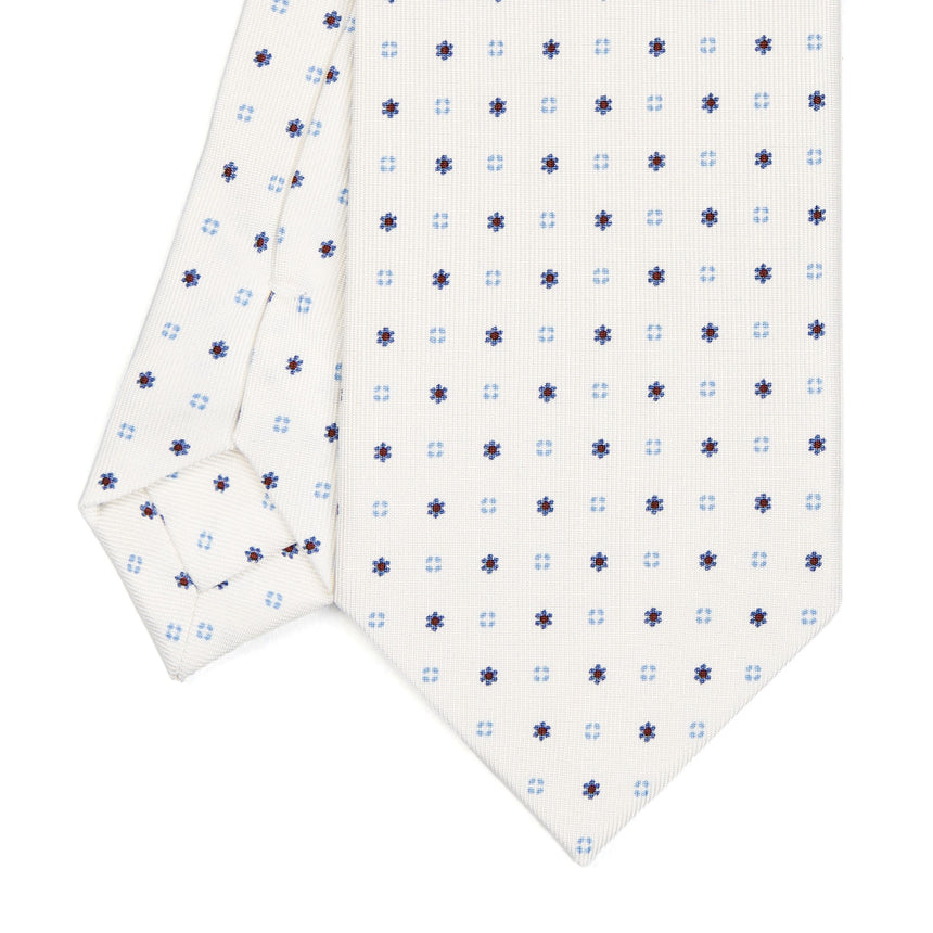 WHITE SARTORIAL CLASSIC SILK TIE