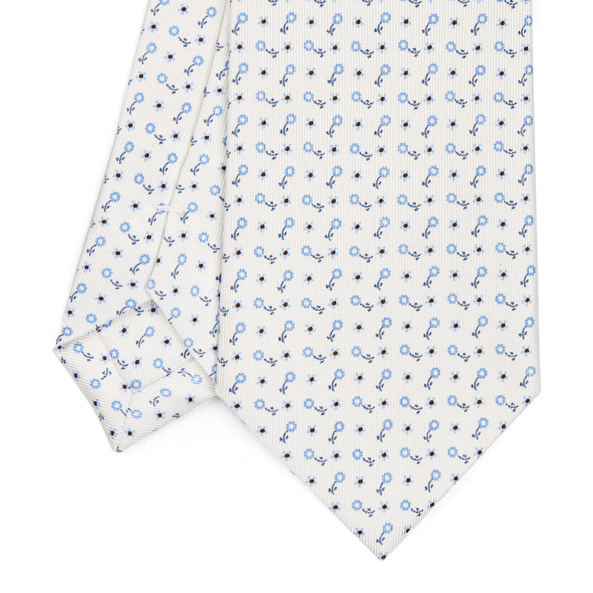 WHITE SARTORIAL CLASSIC SILK TIE