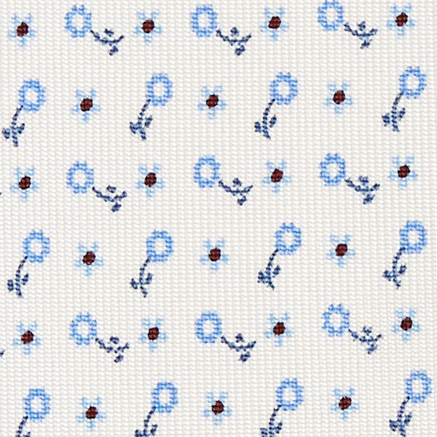 WHITE SARTORIAL CLASSIC SILK TIE