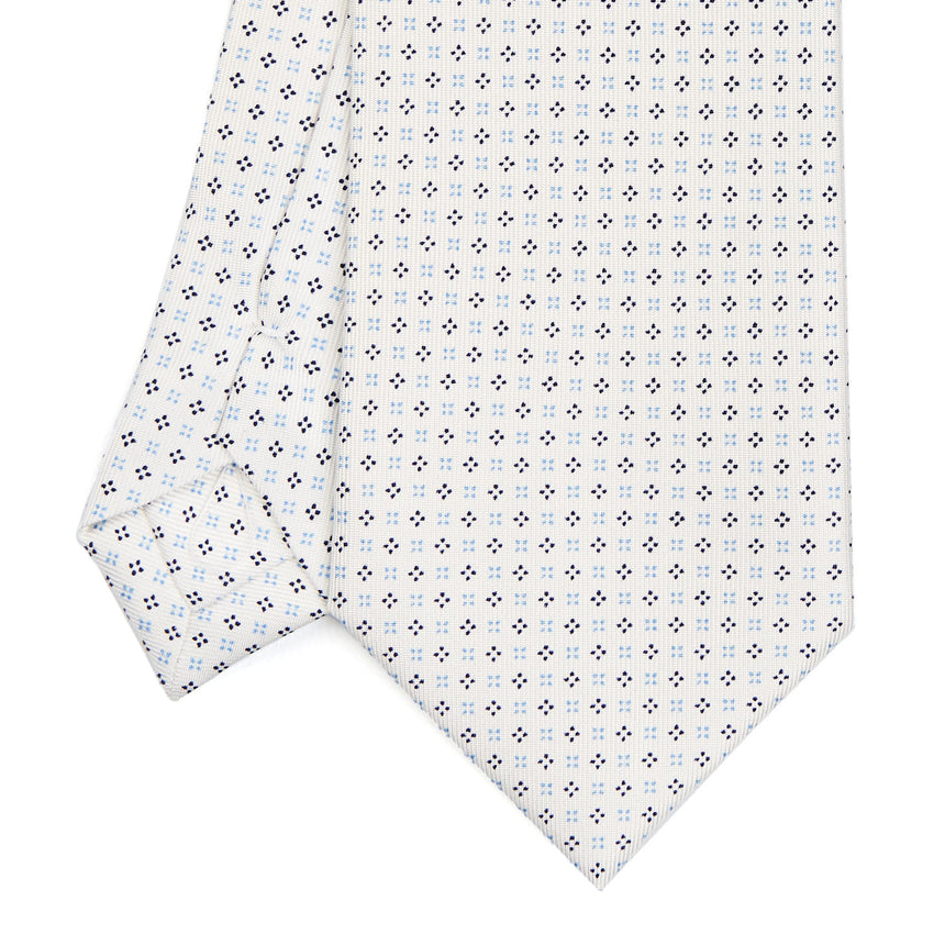 WHITE SARTORIAL CLASSIC SILK TIE