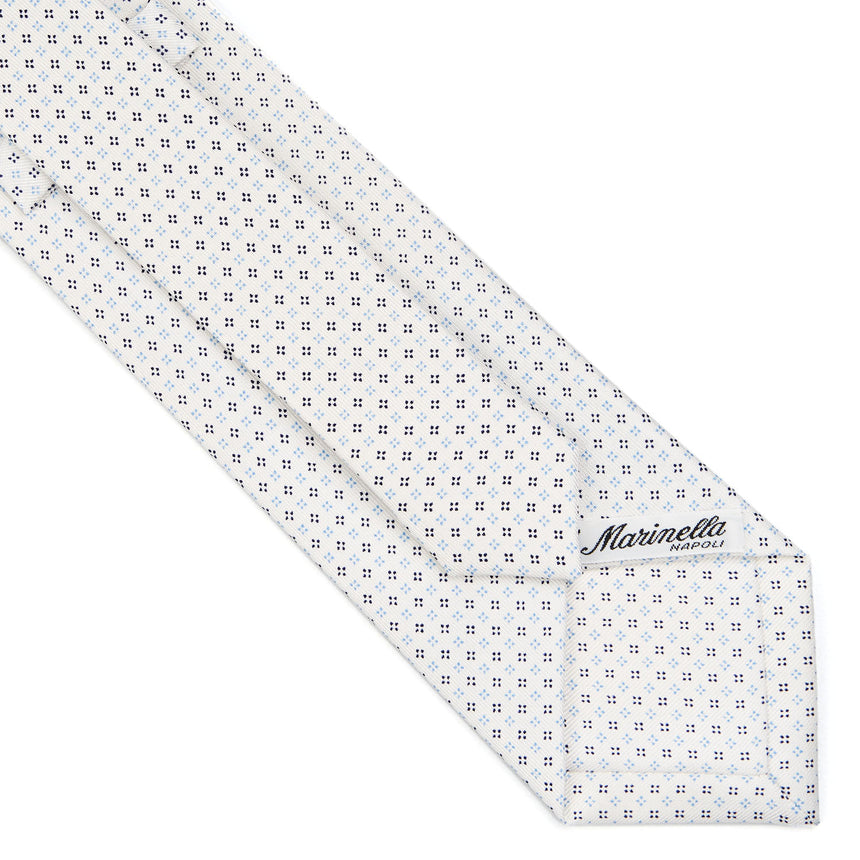 WHITE SARTORIAL CLASSIC SILK TIE