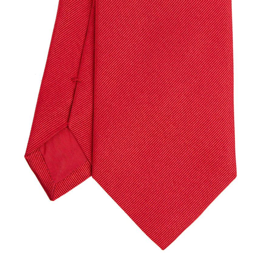 RED SARTORIAL JACQUARD SILK TIE