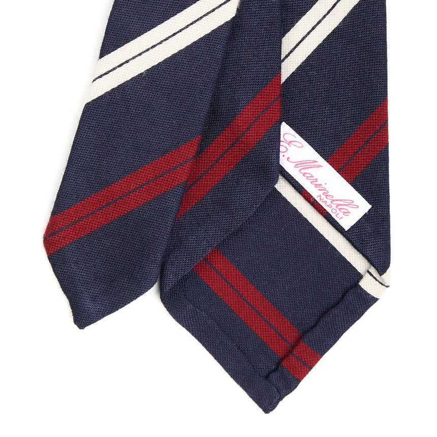 CRAVATTA DONNA IN LANA BLU SCURO