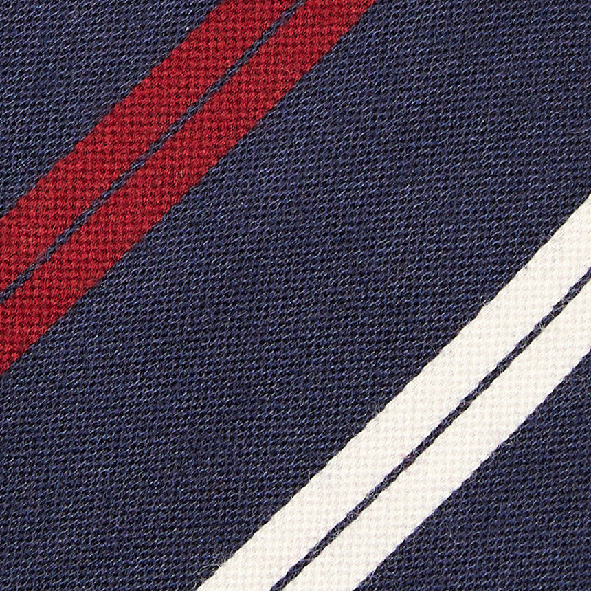 CRAVATTA DONNA IN LANA BLU SCURO