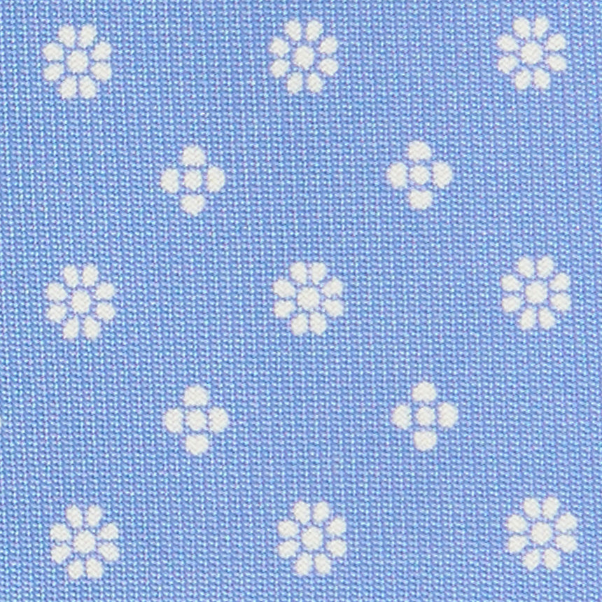 LIGHT BLUE CLASSIC LADY PRINTED SILK TIE