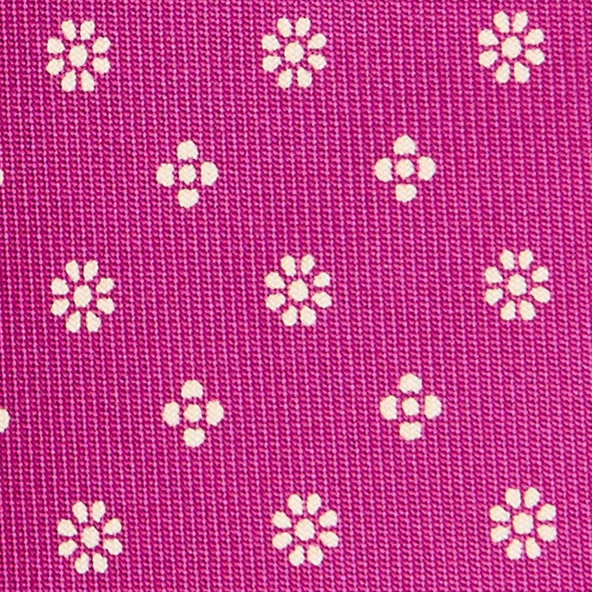 FUCHSIA CLASSIC LADY PRINTED SILK TIE